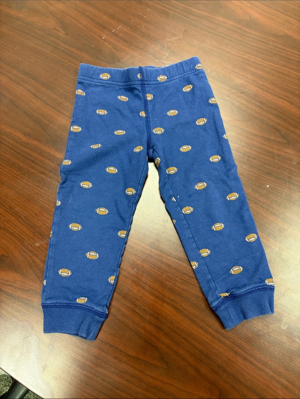 Carter's Navy Blue Football Print Jogger Pants